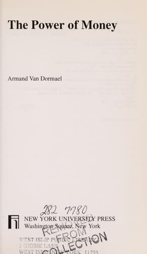 Cover of The power of money by Armand Van Dormael