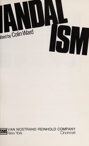 Cover of Vandalism by Colin Ward