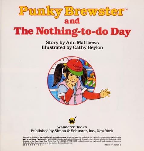 Cover of Punky Brewster and the nothing-to-do day by Ann Matthews