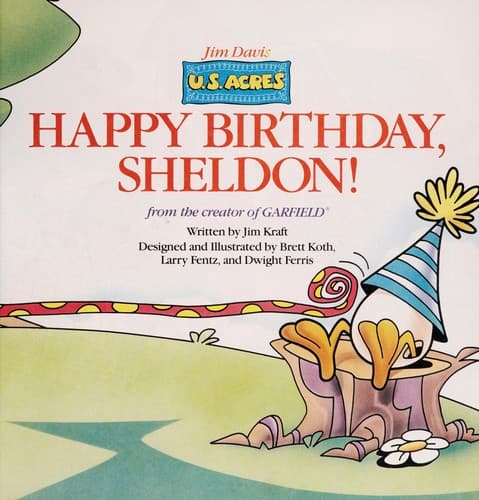 Cover of Happy birthday, Sheldon! by Jim Kraft