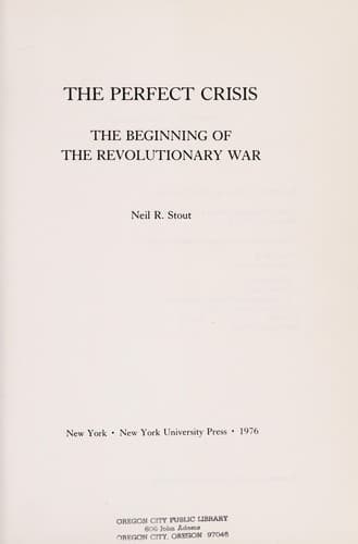 Cover of The perfect crisis by Neil R. Stout