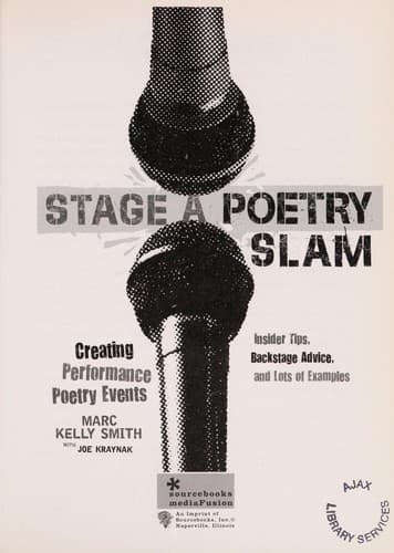 Cover of Stage a poetry slam by Marc Kelly Smith