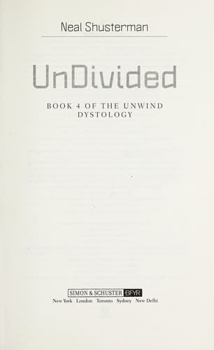 Cover of UnDivided by Neal Shusterman