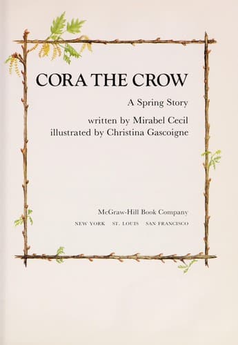 Cover of Cora the crow by Mirabel Cecil