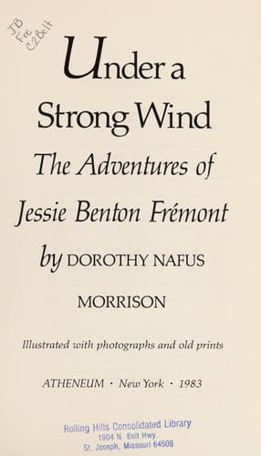 Cover of Under a strong wind by Dorothy Nafus Morrison