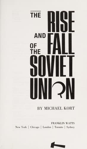 Cover of The rise and fall of the Soviet Union by Michael Kort
