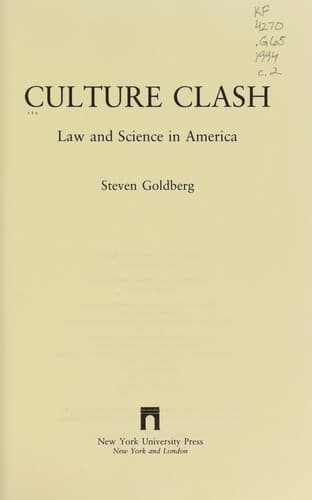 Cover of Culture clash by Goldberg, Steven