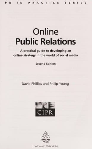 Cover of Online public relations by Phillips, David
