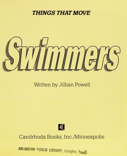 Cover of Swimmers by Jillian Powell