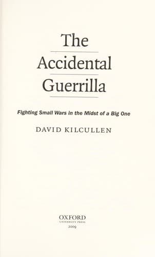 Cover of The accidental guerrilla by David Kilcullen