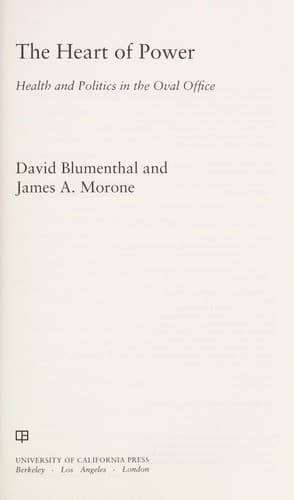 Cover of The heart of power by David Blumenthal