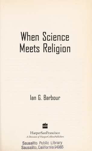 Cover of When science meets religion by Ian G Barbour