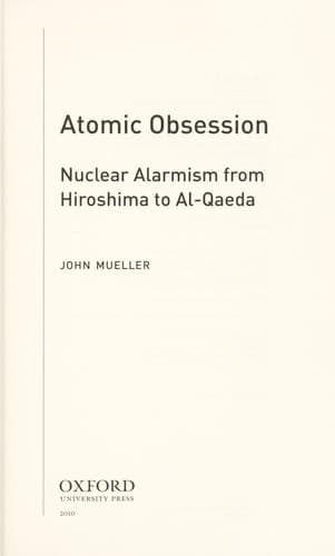 Cover of Atomic obsession by John E. Mueller