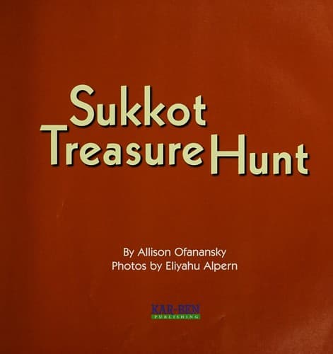 Cover of Sukkot treasure hunt by Allison Ofanansky