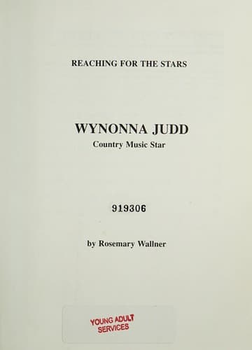Cover of Wynonna Judd by Rosemary Wallner