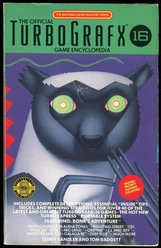 Cover of The Official TurboGrafx-16 Game Encyclopdia by Corey Sandler