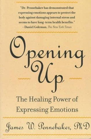 Cover of Opening up by James W. Pennebaker
