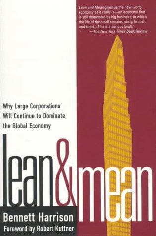 Cover of Lean and mean by Bennett Harrison