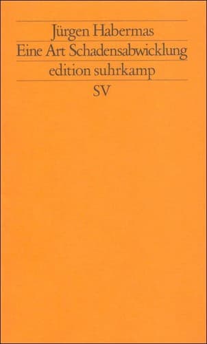 Cover of Eine Art Schadensabwicklung by Jürgen Habermas
