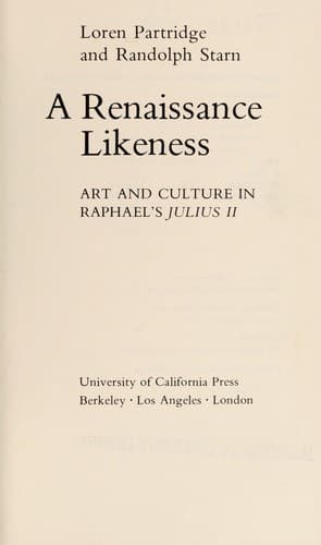 Cover of A Renaissance likeness by Loren W. Partridge