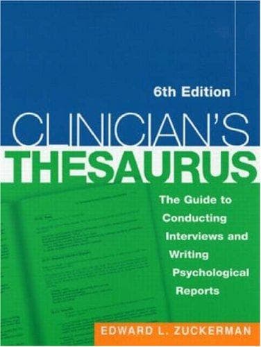 Cover of Clinician's Thesaurus by Edward L. Zuckerman