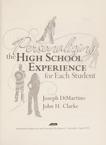 Cover of Personalizing the high school experience for each student by Joseph DiMartino