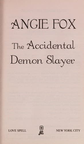Cover of The accidental demon slayer by Angie Fox