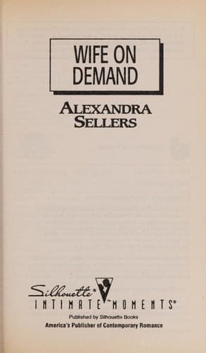 Cover of Wife on demand by Alexandra Sellers
