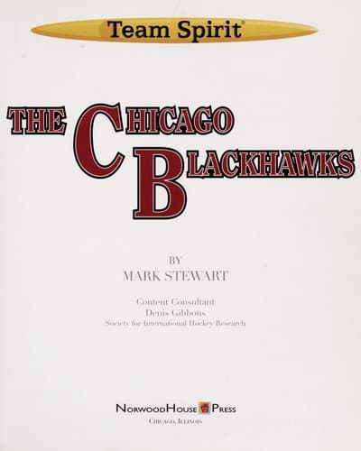 Cover of The Chicago Blackhawks by Mark Stewart