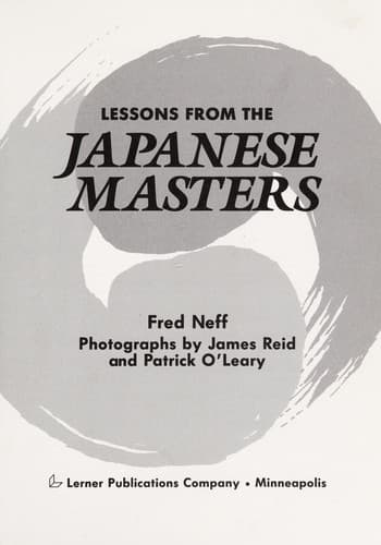 Cover of Lessons from the Japanese masters by Fred Neff