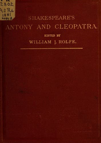 Cover of Antony and Cleopatra by William Shakespeare