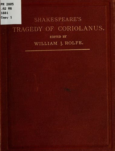 Cover of Coriolanus by William Shakespeare