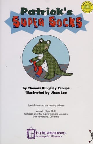 Cover of Patrick's super socks by Thomas Kingsley Troupe
