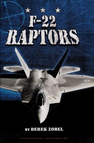 Cover of F-22 raptors by Derek Zobel