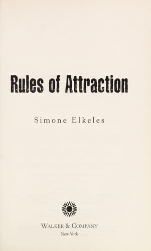 Cover of Rules of Attraction by Simone Elkeles