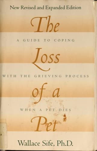 Cover of The loss of a pet by Wallace Sife