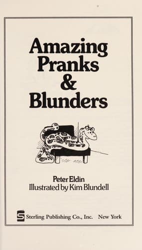 Cover of Amazing pranks & blunders by Peter Eldin