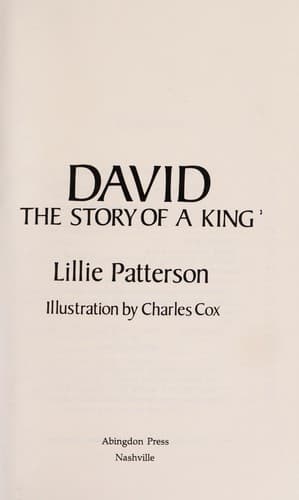 Cover of David, the story of a king by Lillie Patterson