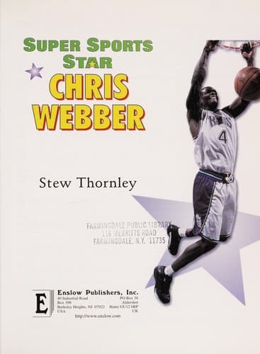 Cover of Super sports star Chris Webber by Stew Thornley