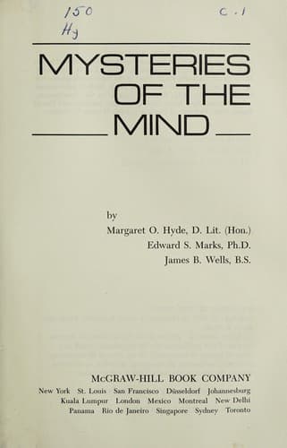 Cover of Mysteries of the mind by Margaret O. Hyde