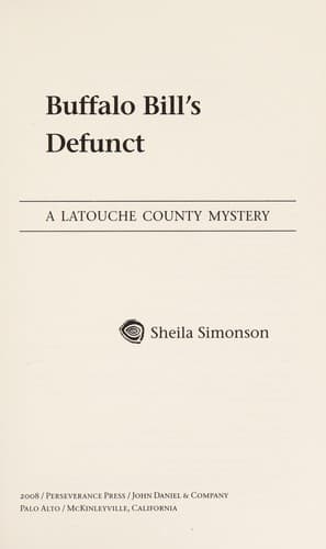 Cover of Buffalo Bill's Defunct by Sheila Simonson