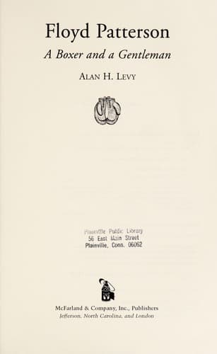 Cover of Floyd Patterson by Alan Howard Levy
