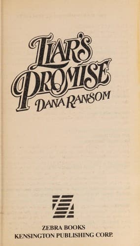 Cover of Liar's Promise by Dana Ransom