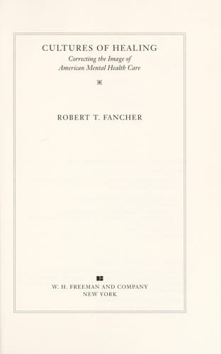 Cover of Cultures of healing by Robert T. Fancher