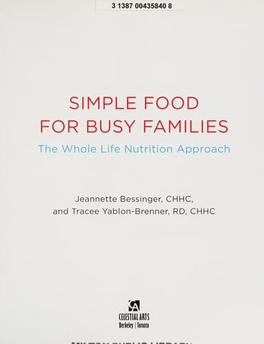 Cover of Simple food for busy families by Jeannette Bessinger