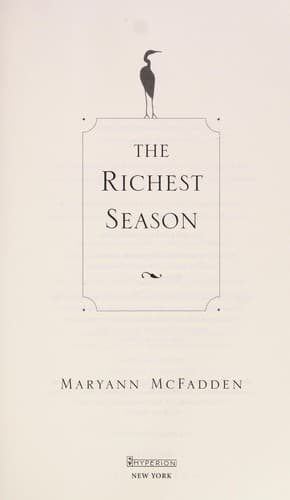 Cover of The richest season by Maryann Abromitis Mcfadden