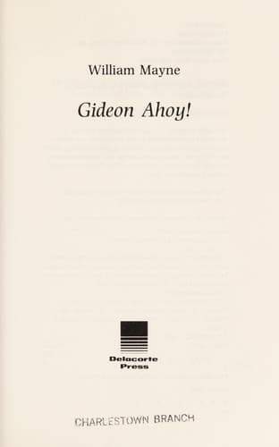 Cover of Gideon ahoy! by William Mayne