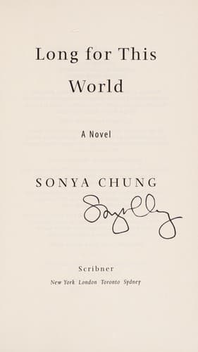 Cover of Long for this world by Sonya Chung