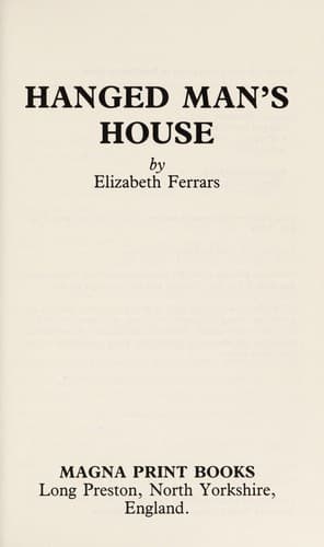 Cover of Hanged man's house by Elizabeth Ferrars