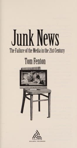 Cover of Junk news by Tom Fenton